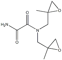 Oxamide, N,N-bis(2,3-epoxy-2-methylpropyl)- (5CI) 化学構造式