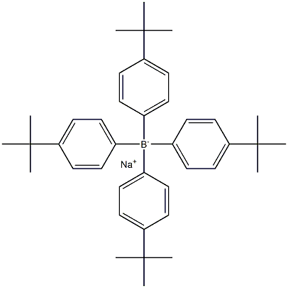 Borate(1-), tetrakis[4-(1,1-diMethylethyl)phenyl]-, sodiuM (9CI),80539-97-5,结构式