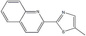 Quinoline, 2-(5-methyl-2-thiazolyl)- (4CI) 化学構造式