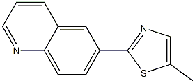 Quinoline, 6-(5-methyl-2-thiazolyl)- (4CI) Struktur