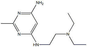 Pyrimidine, 4-amino-6-(2-diethylaminoethylamino)-2-methyl- (4CI)|