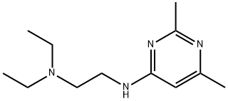 Pyrimidine, 4-(2-diethylaminoethylamino)-2,6-dimethyl- (4CI) 结构式