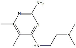 Pyrimidine, 2-amino-4-(2-dimethylaminoethylamino)-5,6-dimethyl- (4CI) Structure