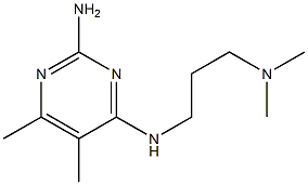 Pyrimidine, 2-amino-4-(3-dimethylaminopropylamino)-5,6-dimethyl- (4CI),812020-60-3,结构式