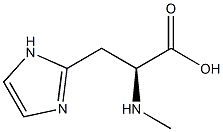 1H-Imidazole-2-propanoic  acid,  -alpha--(methylamino)-,  (-alpha-S)-  (9CI) 结构式