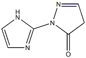 2-Pyrazolin-5-one,  1-(2-imidazolyl)-  (5CI) Structure