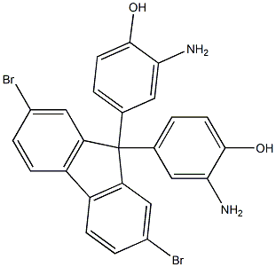 Phenol, 4,4'-(2,7-dibromo-9H-fluoren-9-ylidene)bis[2-amino- (9CI),849146-17-4,结构式