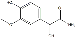Mandelamide,  4-hydroxy-3-methoxy-  (4CI) 结构式