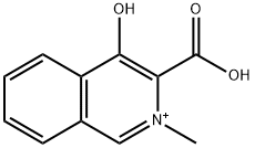 Isoquinolinium, 3-carboxy-4-hydroxy-2-methyl- (6CI) Structure