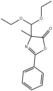 2-Oxazolin-5-one,  4-(diethoxymethyl)-4-methyl-2-phenyl-  (5CI),855416-29-4,结构式