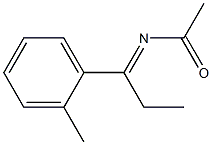 Acetamide,  N-(-alpha--ethyl-o-methylbenzylidene)-  (5CI) Structure