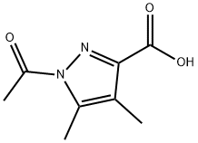 3-Pyrazolecarboxylic  acid,  1-acetyl-4,5-dimethyl-  (3CI) Struktur