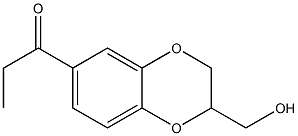 1-Propanone,  1-[2-(hydroxymethyl)-1,4-benzodioxan-6-yl]-  (3CI) 结构式