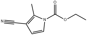 1-пирролкарбоновая кислота, 3-циано-2-метил-, этиловый эфир (3Cl) структура