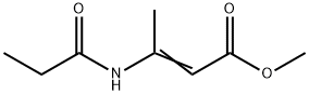 Crotonic  acid,  3-propionamido-,  methyl  ester  (5CI) Structure