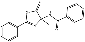 5(4)-Oxazolone,  4-benzamido-4-methyl-2-phenyl-  (3CI),856202-29-4,结构式