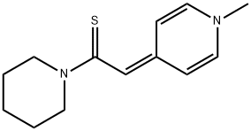 Pyridine,  1,4-dihydro-1-methyl-4-[(piperidinothiocarbonyl)methylene]-  (5CI) 结构式