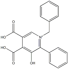 Pyridinium,  1-benzyl-4,5-dicarboxy-3-hydroxy-2-phenyl-  (5CI) Structure