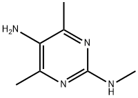 Pyrimidine,  5-amino-4,6-dimethyl-2-methylamino-  (5CI) Struktur
