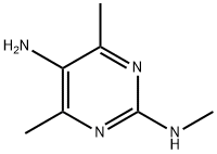 Pyrimidine,  5-amino-4,6-dimethyl-2-methylamino-  (5CI) Structure