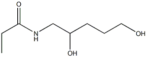 Propionamide,  N-(2,5-dihydroxypentyl)-  (5CI) 结构式