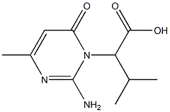 1(6H)-Pyrimidineacetic  acid,  2-amino--alpha--isopropyl-4-methyl-6-oxo-  (5CI) 结构式