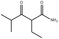 Valeramide,  2-ethyl-4-methyl-3-oxo-  (5CI) 结构式