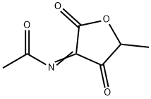 Valeric  acid,  2-(acetylimino)-4-hydroxy-3-oxo-,  -gamma--lactone  (5CI) 结构式