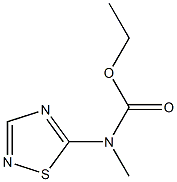 1,2,4-Thiadiazole-5-carbamic  acid,  N-methyl-,  ethyl  ester  (5CI) Structure
