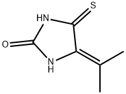 Hydantoin,  5-isopropylidene-4-thio-  (5CI) 化学構造式