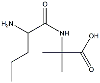 Isobutyric  acid,  -alpha--(-alpha--aminovalerylamino)-  (3CI) Struktur