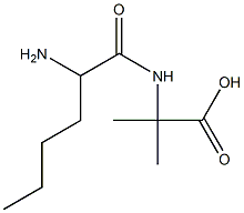 Isobutyric  acid,  -alpha--(-alpha--aminocaproylamino)-  (3CI) Structure
