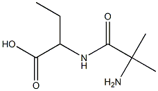 Butyric  acid,  -alpha--(-alpha--aminoisobutyrylamino)-  (3CI) 化学構造式