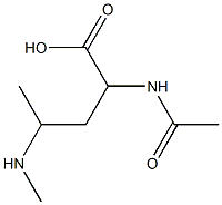Valeric  acid,  2-acetamido-4-methylamino-  (5CI),857976-25-1,结构式