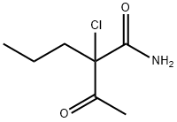Valeramide,  2-acetyl-2-chloro-  (5CI) 化学構造式