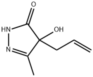 2-Pyrazolin-5-one,  4-allyl-4-hydroxy-3-methyl-  (5CI) 结构式
