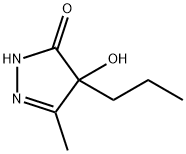 2-Pyrazolin-5-one,  4-hydroxy-3-methyl-4-propyl-  (5CI) Struktur