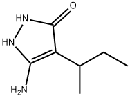 3-Pyrazolin-5-one,  3-amino-4-sec-butyl-  (5CI) Structure