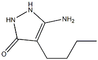 3-Pyrazolin-5-one,  3-amino-4-butyl-  (5CI) Struktur