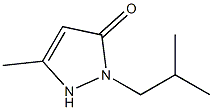 3-Pyrazolin-5-one,  1-isobutyl-3-methyl-  (5CI) Struktur