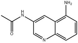 Quinoline, 3-acetamido-5-amino- (5CI) 结构式