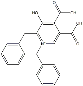 Pyridinium,  1,2-dibenzyl-4,5-dicarboxy-3-hydroxy-  (5CI) Structure