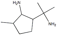 Cyclopentylamine,  2-(-alpha--aminoisopropyl)-5-methyl-  (3CI) 化学構造式