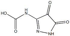 3-Pyrazolecarbamic  acid,  4,5-dihydro-4,5-diketo-  (1CI) 结构式