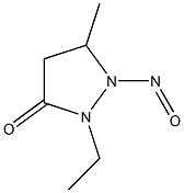 3-Pyrazolidone,  2-ethyl-5-methyl-1-nitroso-  (1CI) Structure