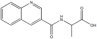 3-Quinolinecarboxamide,  N-(1-carboxyethyl)-  (5CI) 结构式