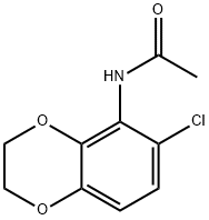 1,4-Benzodioxan,  5-acetamido-6-chloro-  (5CI) Structure