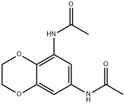 1,4-Benzodioxan,  5,7-diacetamido-  (5CI) Struktur