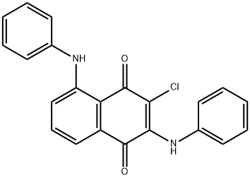 1,4-Naphthoquinone,  2,5-dianilino-3-chloro-  (2CI) 结构式