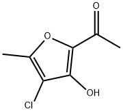 Ketone,  4-chloro-3-hydroxy-5-methyl-2-furyl  methyl  (2CI) 化学構造式